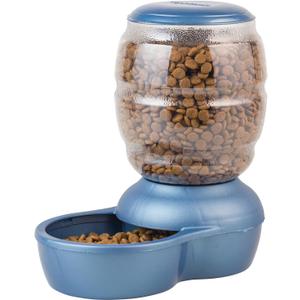Petmate Replendish Gravity Feeder, 5 lb, Blue, Made in USA (Pearl Peacock Blue)
