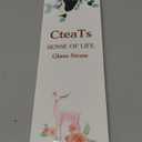 6 PCS Clear Glass Reusable Straws for Stanley 40 oz 30 oz Cup Tumbler, Shatter Proof, 6 Pack with Cleaning Brush