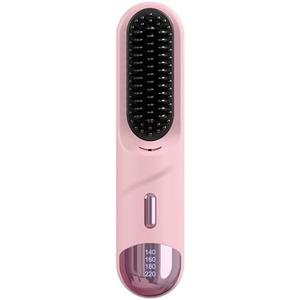 2025 Hair Straightener Brush Pale Pink