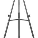 MasterVision Quantum Heavy Duty Display Easel, 35.62" to 61.22" High, Plastic, Black, Modern
