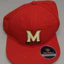 Men's Top of the World Red Maryland Terrapins Primary Logo Staple Adjustable Hat