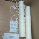 VCEPJH Cat Scratching Post Replacement for Indoor Cats 4Pcs 15.7in Cat Scratch Post Refill Pole Parts Sisal Rope Cat Furniture Protector with M8 Screws for Cat Tree Tower (White)