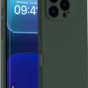 Goodon Designed for iPhone 16 Pro Max Case with Screen Protector - Enhanced Camera Cover - Soft Microfiber Lining -Liquid Silicone Shockproof Protective Phone Cover for Men Women Girls -Army Green