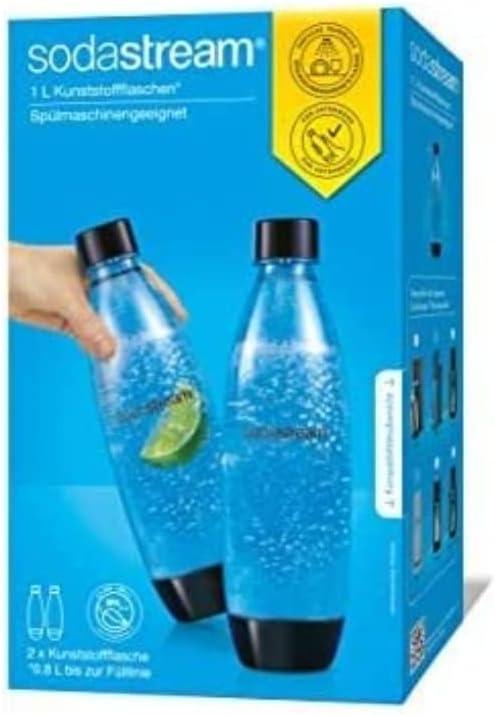 SodaStream Pack of 2 1L Dishwasher Fuse Bottles