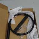 NearMoon Bath Toilet Paper Holder Stand- Modern Tissue Roll Holder Standing with Balanced Base, Rustproof Toilet Roll Holder for Bathroom/Kitchen Countertop (Matte Black, Metal Base)