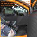 RUIANTE Dog Car Seat Cover for Front Seat Pets Travel Safety Seats Booster Seat Dogs Fronts Seats Cover with Car Door Side Panel & Hard Borad Universal for Cars Pickup Trucks (Black)