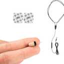Mini Hidden Spy Earphone Wireless Earpiece Headset Microphone Detection