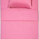 Best Season 3 Piece Bed Sheet Set (Twin,Peach Pink) 1 Flat Sheet,1 Fitted Sheet and 1 Pillow Cases,100% Brushed Microfiber 1800 Luxury Bedding,Deep Pockets,Extra Soft & Fade Resistant (Twin, Pink)