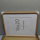16 x 20 Picture Frame, USA-Sourced Beech Wood Photo Frames with HD Tempered Glass, Handcrafted Rounded Corner 16x20 Wooden Frames Matted to 11x14 Photos, Horizontal or Vertical Wall Display, Beech