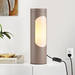 LEDIARY Shabbos Lamp, Brown Kosher Lamp for Shabbat, Table Lamps and Nightlight for Living Room, Bedroom, T10 Bulb Included (4W Eqv 40W, 400LM, 3000K)