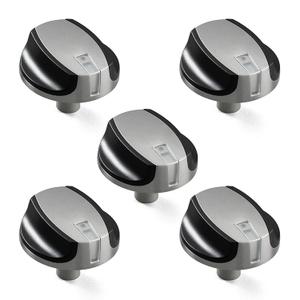 Atgestore 72731 700834 Cooktop Knobs Replacement for Dacor Samsung Stove Parts PGM365-1S/NG Dacor Gas Range Parts Stove Top Knobs Black Plastic Burner Control Knobs 5 Pcs