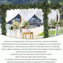 Eucalyptus Garland, 6Pcs 6FT Green Flower Garland Decor, Spring Summer Artificial Faux Eucalyptus Leaves Greenery Vines for Table Runner Wedding Arches Mantle Centerpieces Backdrop Decorations