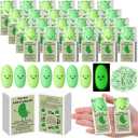 Wettarn 60 Sets Appreciation Pickle Gifts Cute Stress Balls with Support Gift Boxes Inspirational Party Favors for Employee Coworker Friends Office Positive Relief Desk Decor, Luminous