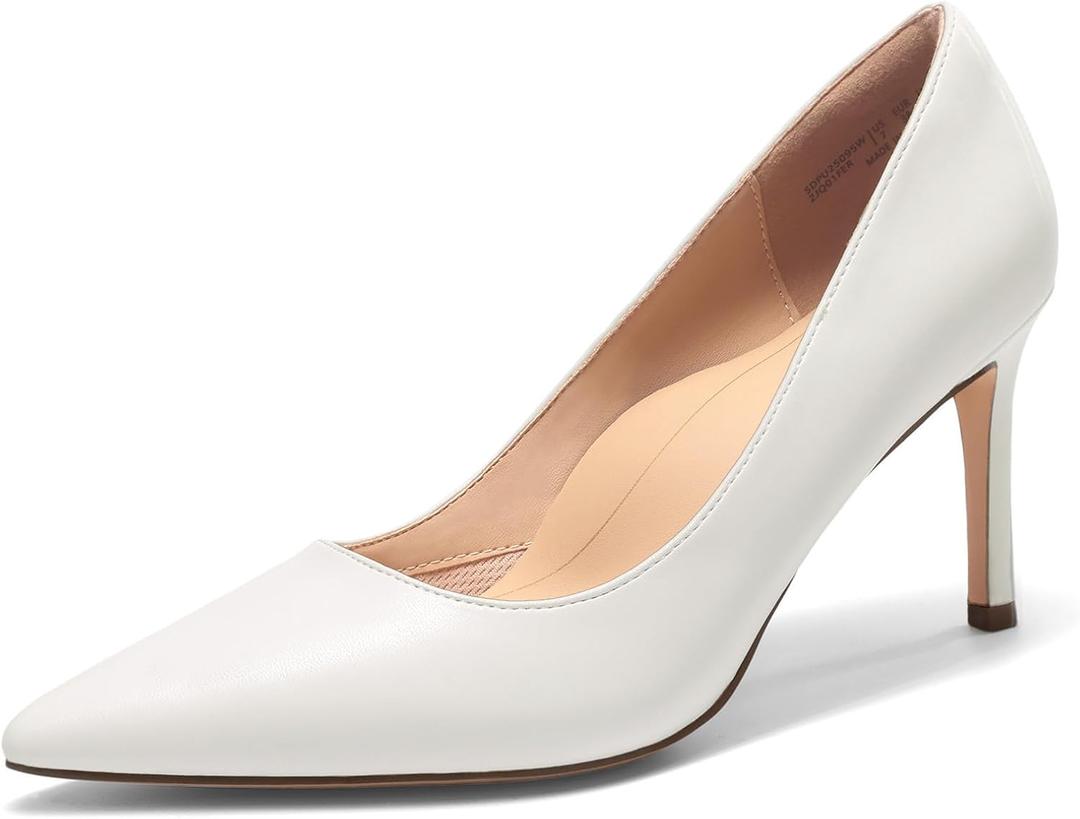 DREAM PAIRS Women's High Heels Pump Closed Pointed Toe Slip On Stiletto Dress Shoes Fashion Wedding Bridal Work Office Comfortable Pumps Shoes, US 10