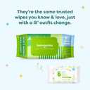 Babyganics Baby Wipes, Unscented Diaper Wipes, 400 Count, (5 Packs of 80)