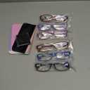 Gaoye 4.0 Reading Glasses for Women, 6 pack Fashion Readers for Women Spring Hinge Eye Glasses, Blue Light Reading Glasses (*C1 Mix Color)