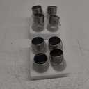 GIGALUMI 8 Pack Solar Hanging Lights, Multi-Color Changing Cracked Glass Hanging Ball Outdoor Lights with Waterproof Solar Lanterns for Garden, Yard, Patio, Lawn (Cold White)