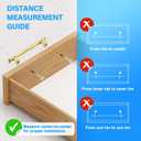 10-Pack 5 Inch Gold Bar Kitchen Cabinet Handles,Modern Cabinet Drawer Pulls and Knobs,Brushed Brass Pull Hardware for Dresser Handle Zinc Alloy