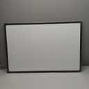 VIZ-PRO Magnetic Dry Erase White Board, 36 X 24 Inches, Black Aluminium Frame