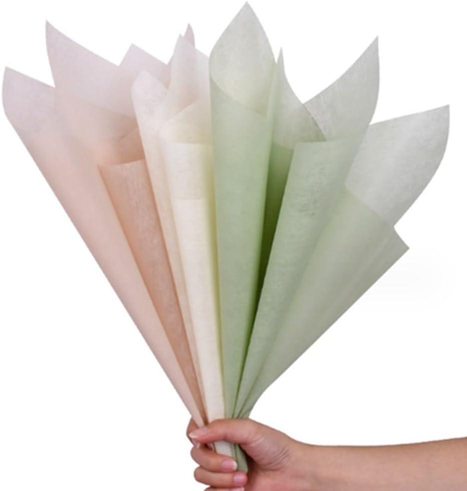 OUKEYI 145 Sheets Korean Cotton Wrapping Paper, Waterproof, White, Perfect for Flowers, Gifts, Crafts, Occasions like Valentine's Day, Wedding, Birthday