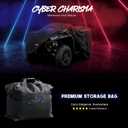600D ATV Cover Waterproof Heavy Duty Trailerable 4 Wheeler Cover Quad Cover ATV Covers All Season Weather Proof Outdoor UV Protection for Polaris Kawasaki Yamaha Suzuki Can-Am Black-S