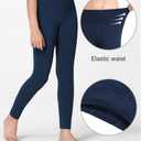 Stelle Girls Leggings Yoga Pants Youth Athletic Dance Running Active Tights Pack (BK+CR+NV+PK, 5-6 Years)