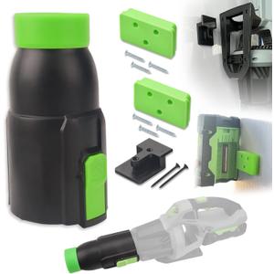 Car Drying Nozzle for EGO Power+ 530 575 580 615 650 765 Leaf Blowers, Includes 1 Leaf Blower Wall Mount Holder and 2 Mounts Battery Holders W/Hardware