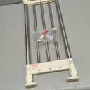 Hershii Tension Shelf Expandable Rod Closet System Heavy Duty Clothes Hanger Adjustable DIY Storage Organizer Freestanding Partitions Shoe Rack (23.62 - 31.49 inches, Ivory)