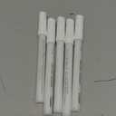 JusArt 5 Pack White Permanent Markers, 0.7mm Fine Point Acrylic Paint Pens for Rock Painting, Art Projects, Ceramic, Glass, Wood, Metal, Fabric, DIY, Ideal White Acrylic Marker for Art Supplies