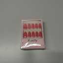 2 x evpct Glossy Press on Nails Short Almond Short for Women, Red Fake Nail with Kits Salon Quality Reusable Stick on Nails In 15 Sizes 30Pcs Full Cover False Nail Soft Gel Set Kit for Gift, 21 (30 Fl Oz (Pack of 1))