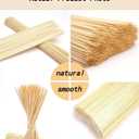 Natural Bamboo Smores Sticks 100 Pack, 17.5" Long Thickened Disposable Skewers for Marshmallow, Campfire, Fire Pit, BBQ & Parties, Food Grade Roasting Sticks for Outdoor Events