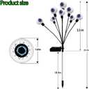 3 x Halloween Decorations, 4 Pack Halloween Yard Decorations Solar Two Functions, Halloween Lights for Patio Garden Lawn Party Decorations