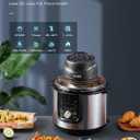 Air Fryer Lid for Instant Pot 6Qt/8Qt, 7 in 1 with LED Touchscreen, Turn Your Pressure Cooker Into in Seconds, Air Fryer Accessories and Recipe Cookbook Included