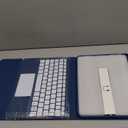 Harvopu Compatible for iPad 11th 10th Generation Case with Keyboard, Folio Cover with Pencil Holder, Multi-Touch Trackpad, 7 Color Backlit, Detachable Keyboard for iPad (A16) 11th/10th Gen (Navy Blue)