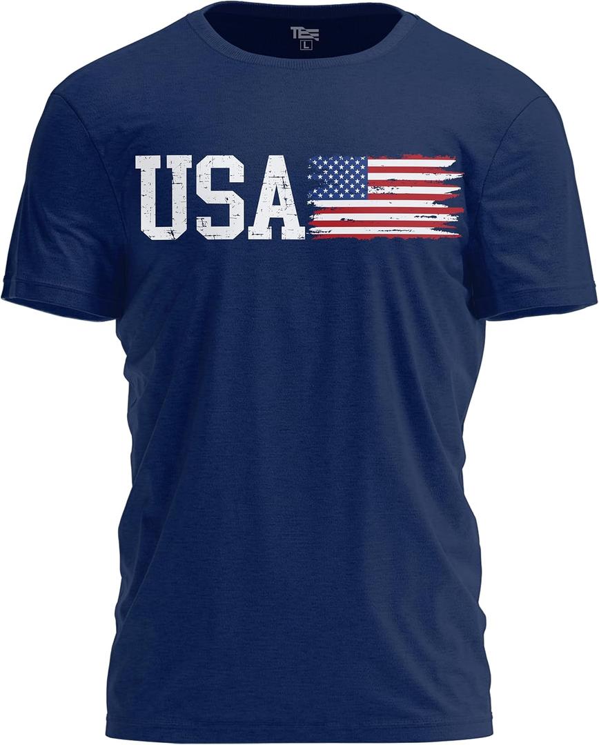 Country Flag T-Shirt | Patriotic Pride Tee for Men & Women (Blue, XXL)