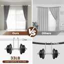 1 Diameter Curtain Rods Itself is 30 to 90 inch 1 Pack Fit 30-84 inch Window with Heavy Duty Adjustable Rod Matte White Splicing Metal Extra Long Curtain Rod for Windows