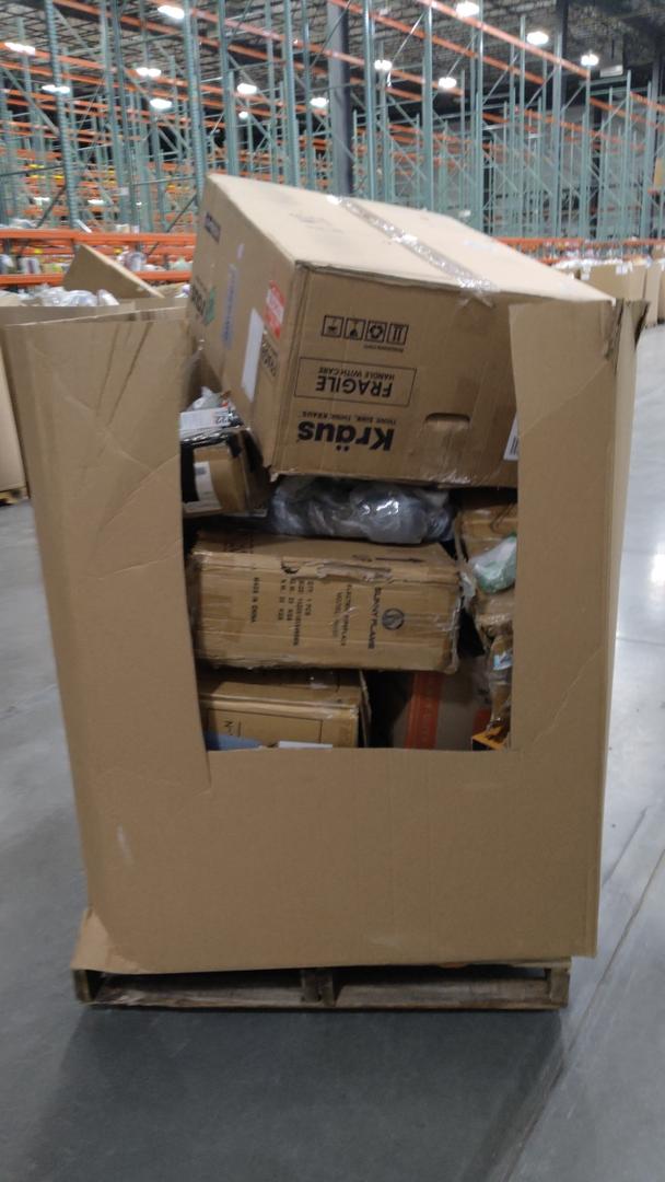 pallet of salvage items