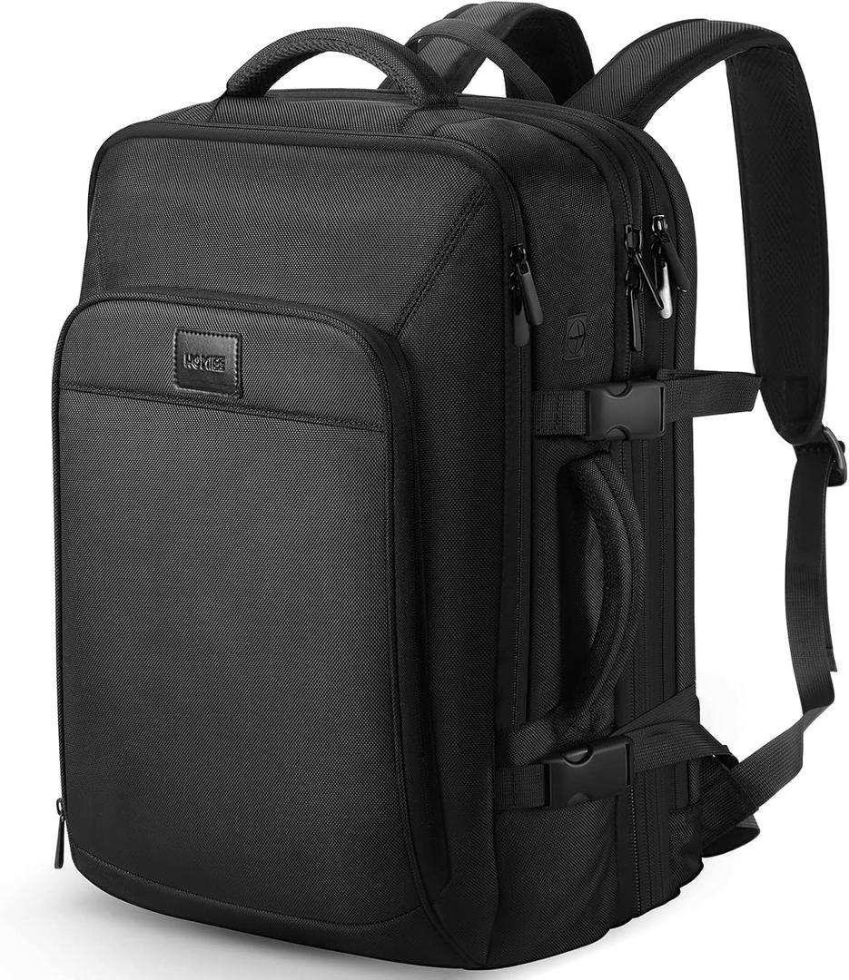 HOMIEE Carry On Luggage 22x14x9 Airline Approved 50L Travel Backpack, Extra Large Expandable Laptop Backpack