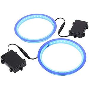 GoSports Cornhole Light Up LED Ring Kit 2pc Set - Red, White or Blue - Compatible with All Cornhole Games