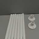 Tension Curtain Rod 31 to 124 in Extra Long Curtain Rod Adjustable Heavy Duty White Spring Shower Curtain Rod for Bathroom Windows Room Divider Never Rust