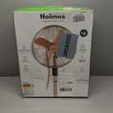 Holmes 16" Copper Digital Metal Stand Fan, 75 Oscillation, 3 Speeds, 4 Blades, 3 Modes, 7.5-Hour Timer, Adjustable Height, 20 Head Tilt, Ideal for Home, Bedroom or Office, Remote Control