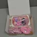 Doll Suitcase Travel Sets, 18 inch Doll Clothes and Accessories - 28 Pcs Travel Pillow, Unicorn Bag, Sunglasses, Camera, Computer, Phone, Passport, Birthday Gifts for Age 3 4 5 6 7 Year Old Girls