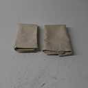 MIULEE Pack of 2 Decorative Outdoor Solid Waterproof Throw Pillow Covers Faux Linen Garden Farmhouse Cushion Cases for Patio Tent Balcony Couch Sofa 20x20 Inch Beige
