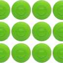 Velocity Massage Lacrosse Ball for Muscle Knots, Myofascial Release, Yoga & Trigger Point Therapy - Firm Rubber Scientifically Designed for Durability and Reliability - Lime Green 18 Balls 