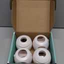 Child Safety Door Knob Cover (4 Pack) Hard-to-Remove Dual-Lock Door Handle Covers for Kids - Reusable Baby Proof Door Knob Locks - Installs Easily, No Tools Needed (White)