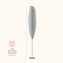 Fill 'n Brew Milk Frother, Grey, 1 Pack, Mix Foamy Cocktails, Whip Up Sauces And Salad Dressings, Make Whipped Cream, Breakfast Omelets