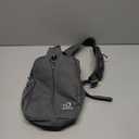 WATERFLY Crossbody Sling Backpack Sling Bag Travel Hiking Chest Bags Daypack (Dark gray)