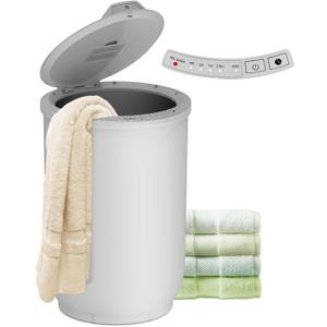 Ultra Large Capacity Towel Warmer Bucket, Rapid Heating with Timer, One-Button Control, Safety Lock, Perfect for Home and Spa, Gray (Grey)