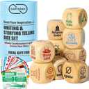 Garybank Creative Writing Prompts Dice Set - Writers Gifts, W/13 Writing Skill Cards - Story Writing/Telling Game for Kids & Adults - Set of 9 Story Cubes for Inspiration - Gifts for Teacher Christmas
