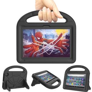 Tablet 7 inch for Kids Case, DICEKOO Anti-Slip Shock Proof Kids Friendly with Foldable Stand Back Cover Cases Only Compatible 2022 Release 12th Genearion Latest New 7 in Android NOT Fit iPad - Black